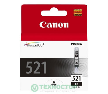 Картридж Canon CLI-521BK с чипом водный