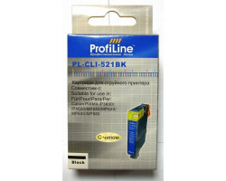 Картридж ProfiLine CLI-521BK с чипом водный совместимый