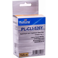 Картридж ProfiLine CLI-526Y с чипом Yellow водный совместимый