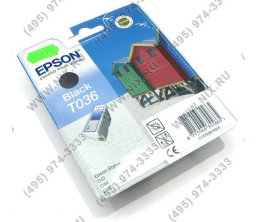 Картридж Epson T036140 Black водный