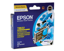 Картридж Epson T0632 Cyan пигментный оригинальный