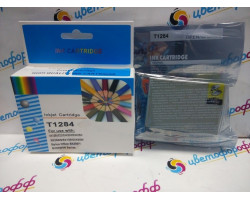 Картридж Epson T1284 Yellow пигментный оригинальный